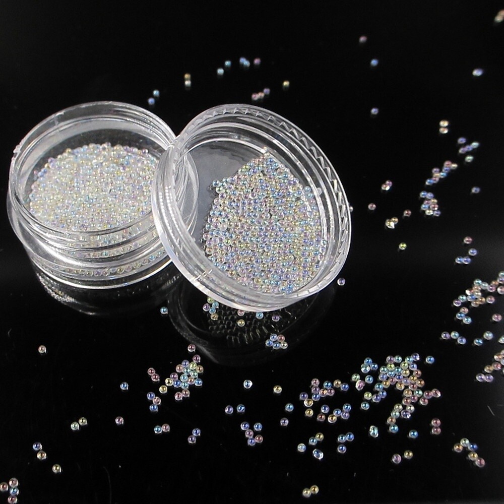 Bead Ball Nail Art - 37mm, color: Crystal White