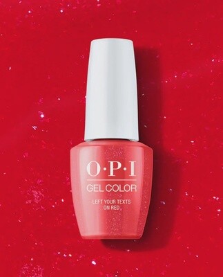 OPI Gel Polish - GC S010 Left Your Texts on Red