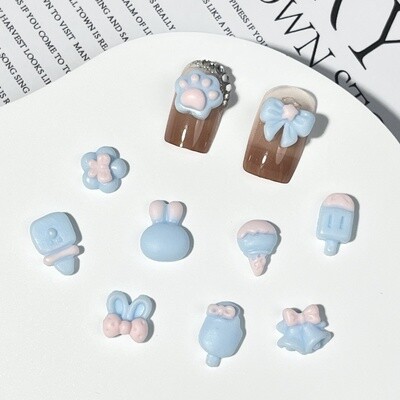 Baby Blue Nail Charms (2pcs)
