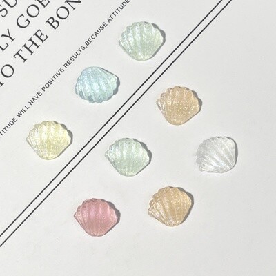 Luminous Shell Nail Charm (2pcs)