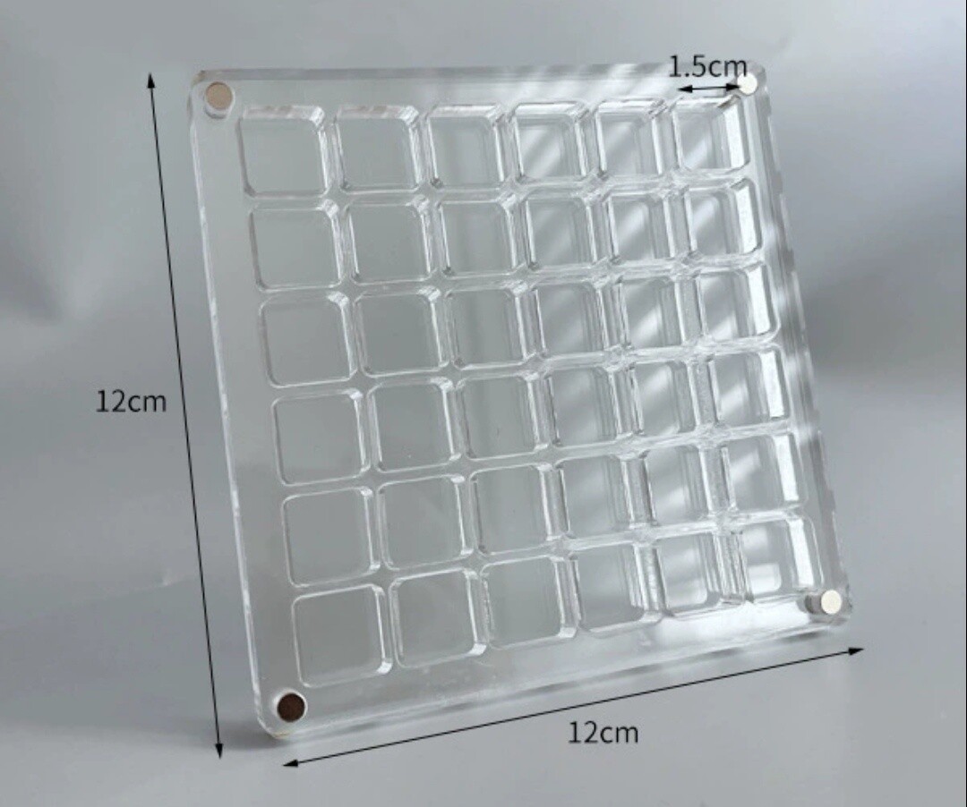 Acrylic  Rhinestone Box, Size: 36 Grids