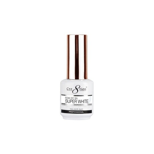 Cre8tion Gel Polish 0.5oz - Super White