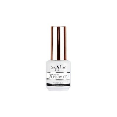 Cre8tion Gel Polish 0.5oz - Super White
