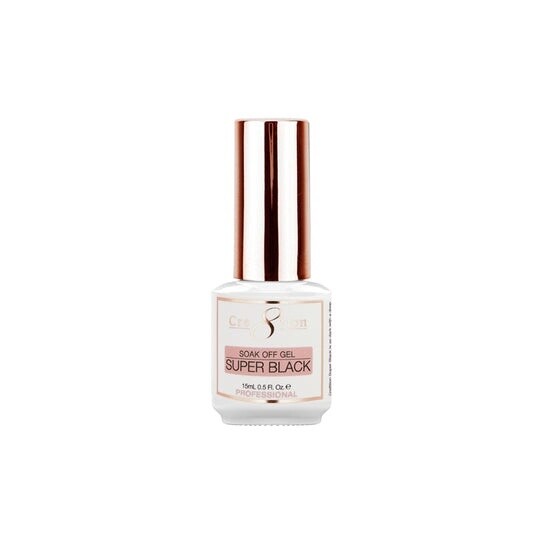 Cre8tion Gel Polish 0.5oz - Super Black