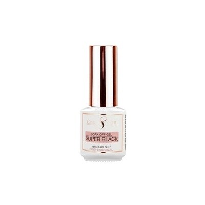Cre8tion Gel Polish 0.5oz - Super Black
