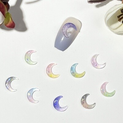 Luminous Moon Nail Charm (5pcs)