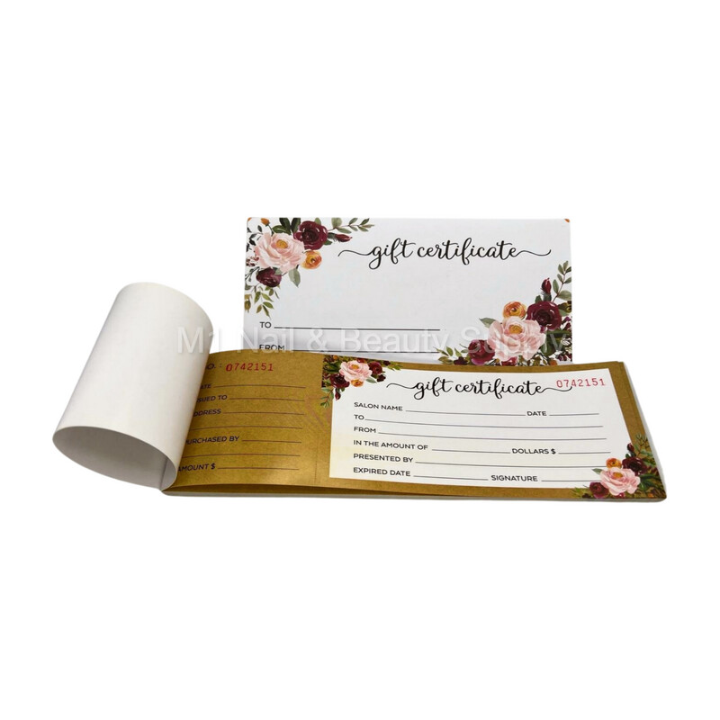 Gift Certificate with Envelopes - B (50 pages)