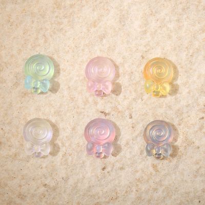 Swirl Lollipop Nail Charm (2pcs)