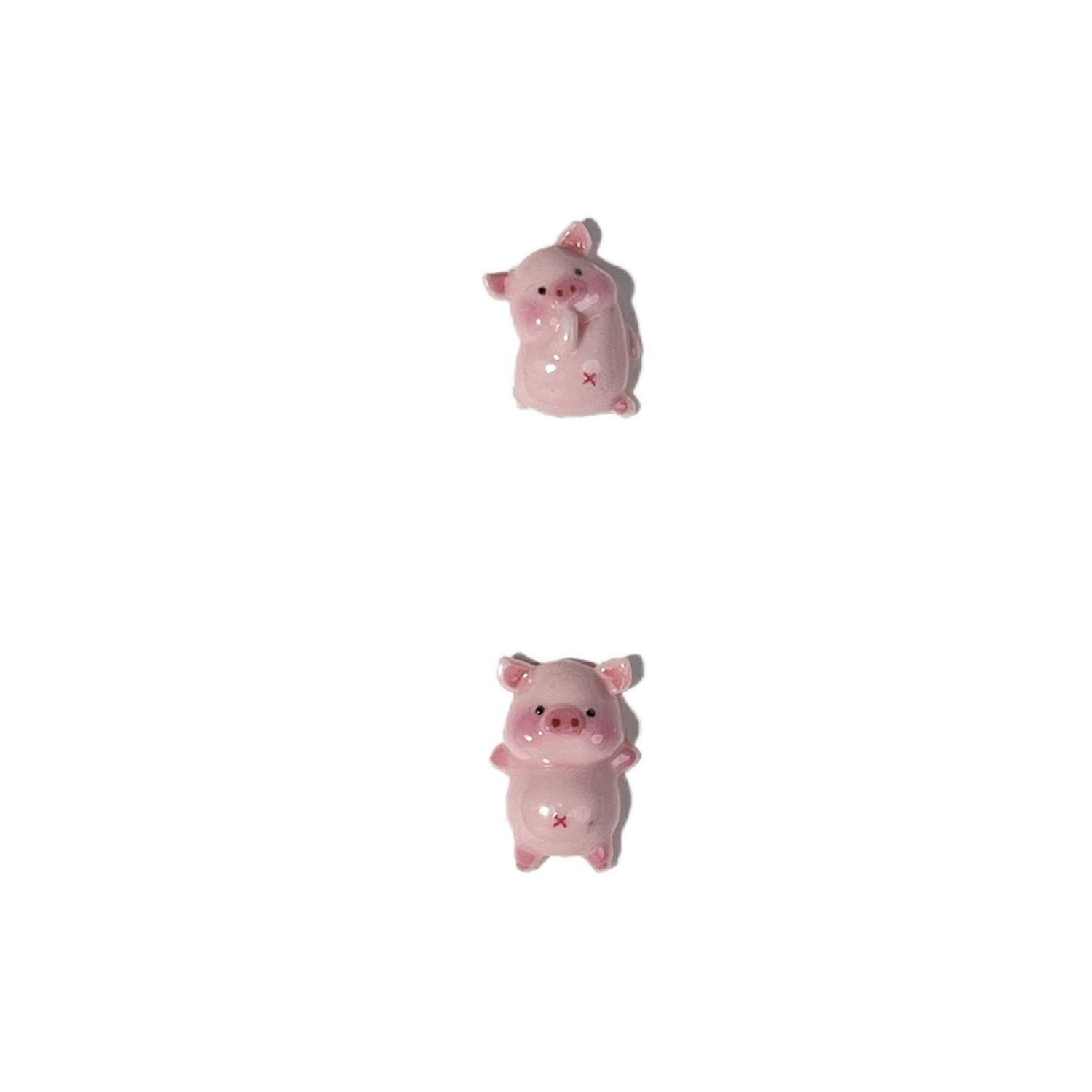 Luminous Piggy Nail Charm (2pcs), color: A
