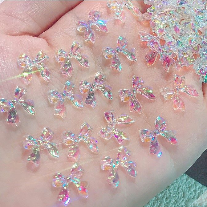 Aurora Bowtie Nail Charm -A (2pcs)