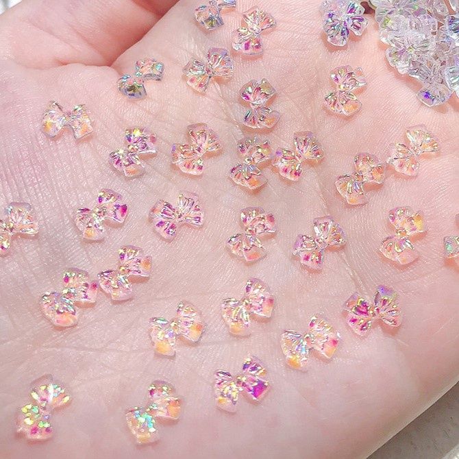 Aurora Bowtie Nail Charm - B (5pcs)