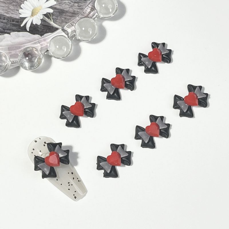 Luminous Sailor Moon Bowtie Nail Charm (5pcs), color: Black