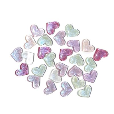 Heart Shape Nail Charm (5pcs)