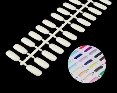120  Tips Nail Color Chart ( Round)