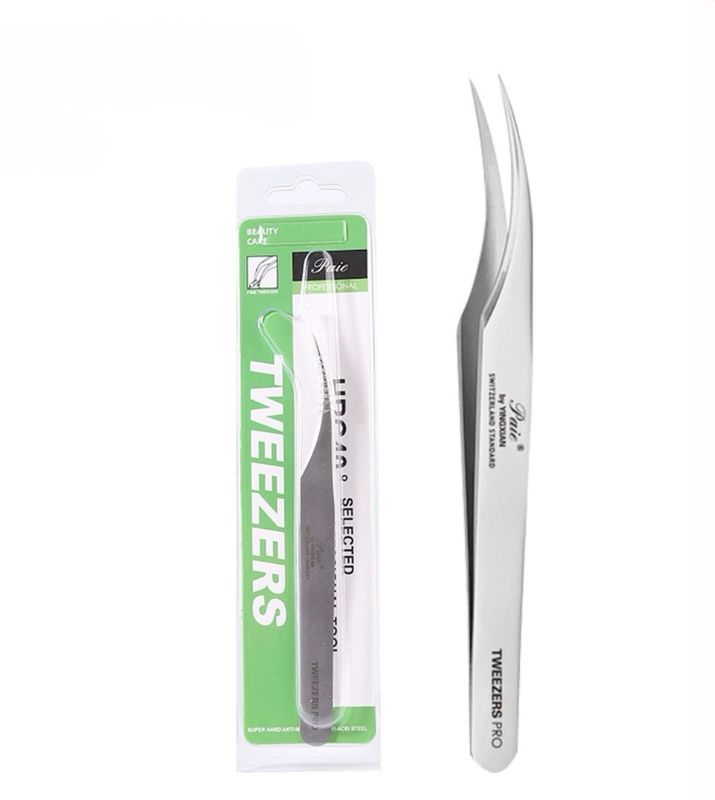 Paie Tweezers - Fine Tip Curved (D)