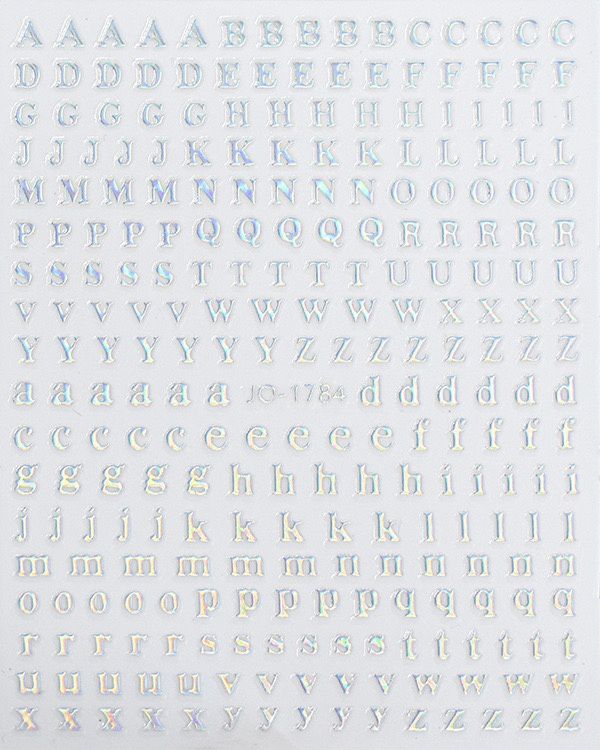 Nailart Sticker - JO 1784 Silver