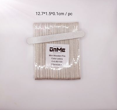 ONME Mini Nail File Zebra 80/100 (50pcs/pack)