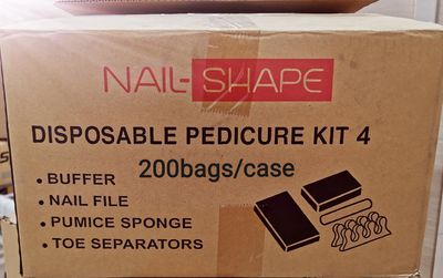 Nail Shape Disposable Pedicure Kit (200pcs/Case)