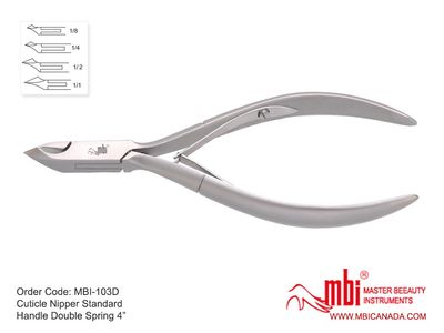 MBI 103D Cuticle Nipper 4&quot;, Jaw: Full Jaw