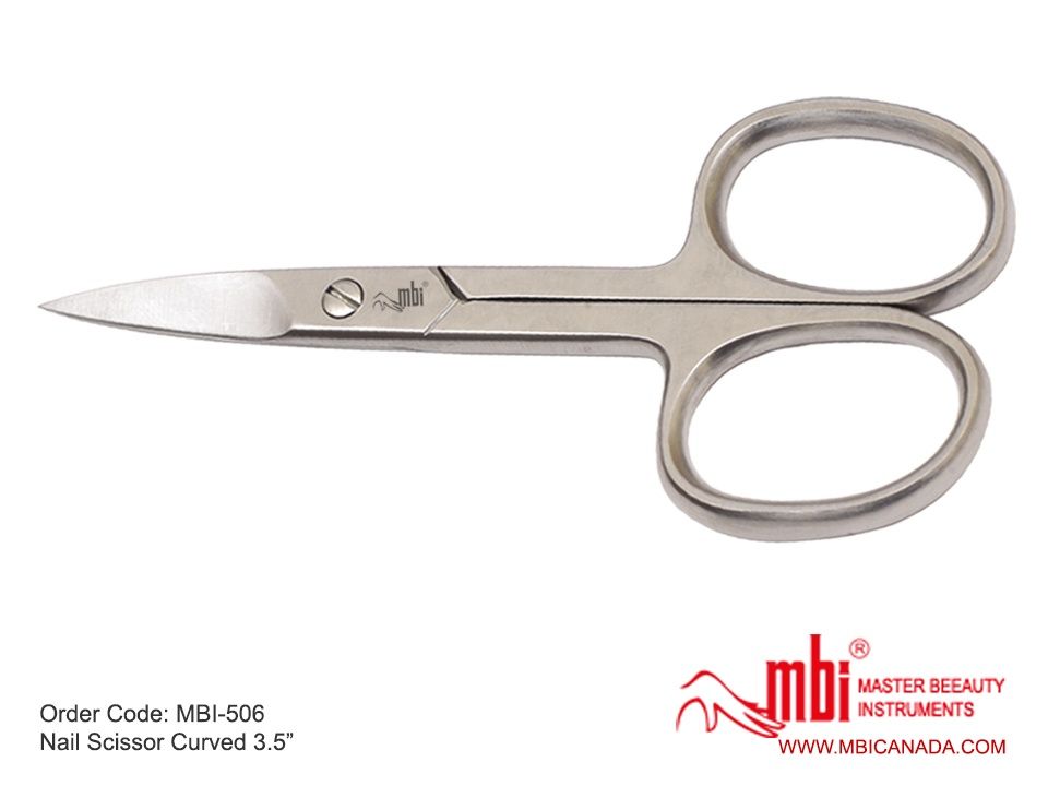 MBI-506 Nail Scissor  Size 3.5″, Shape: Curve