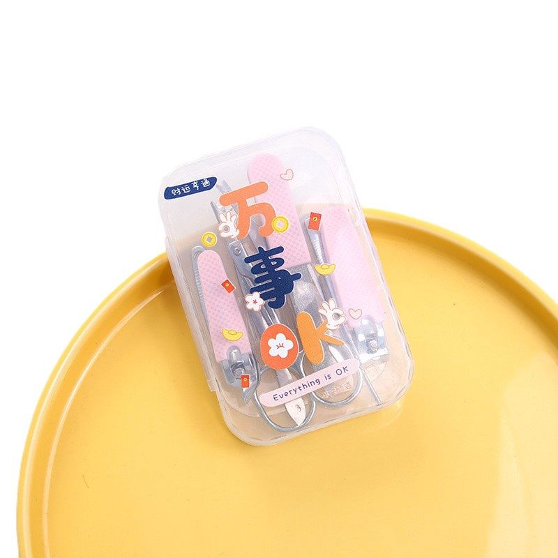 Nippers Traveling Kit (7pcs), color: Pink