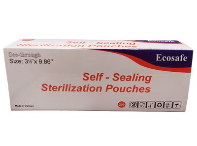 Ecosafe Sterilization Pouch 3.5&#39;&#39; x 9.86&#39;&#39; (20 Boxes/Case)