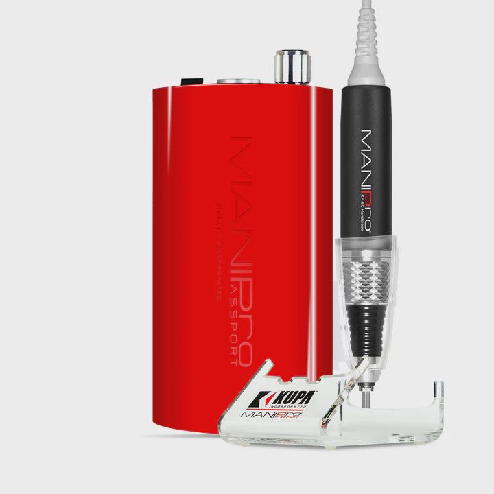 Kupa ManiPro  E-File Complete Set Red  (Cradle not included)
