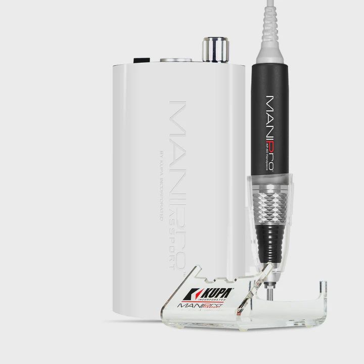 Kupa ManiPro  E-File Complete Set White (Cradle not included)