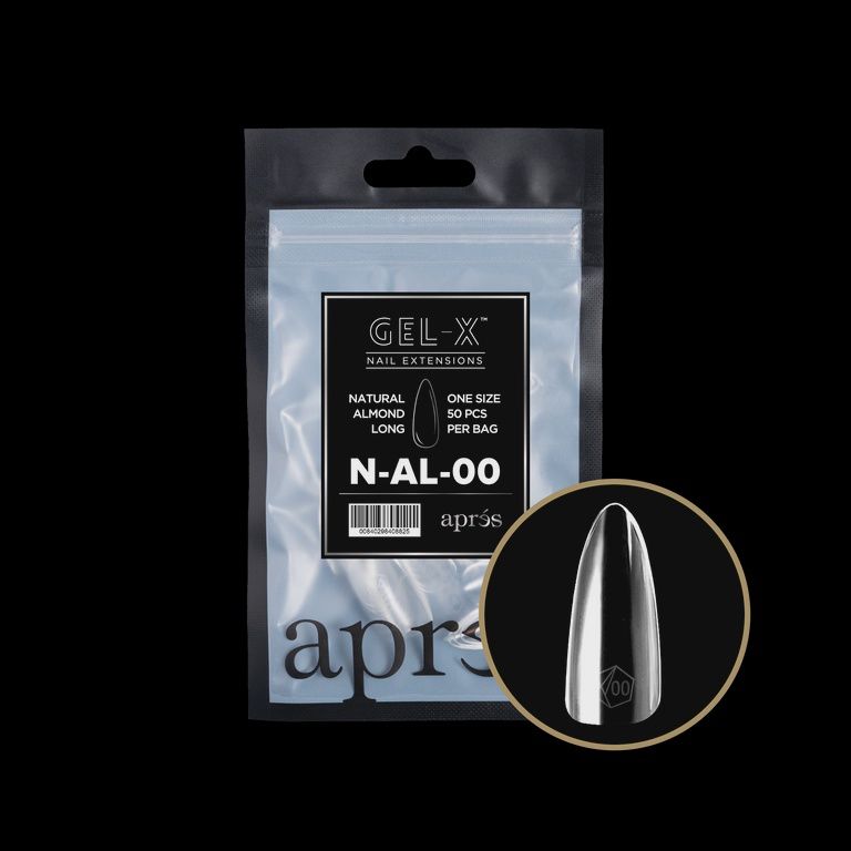 GEL-X® Natural Almond Long Refill Bag (50pcs), Size: 00