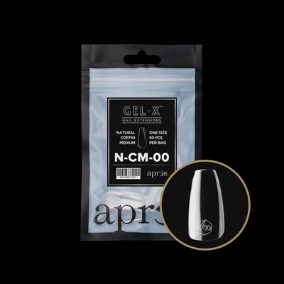 GEL-X® Natural Coffin Medium Refill Bag (50pcs)