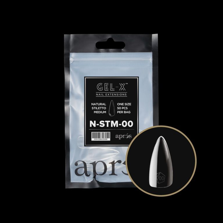 GEL-X® Natural Stiletto Medium Refill Bag (50pcs)