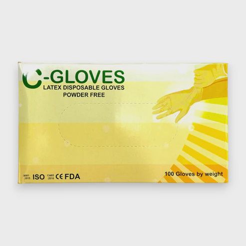 C - Gloves Latex Disposable (case)