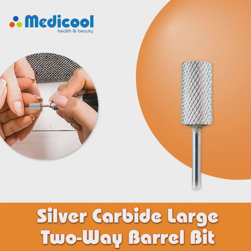 Pro BITS Silver Carbide Large Two-Way Barrel 3/32&quot; Shaft