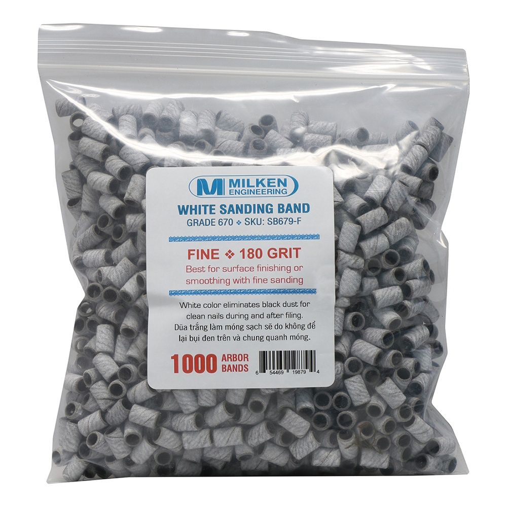 Milken White Sanding Band Fine 180 Grit (1000pcs)