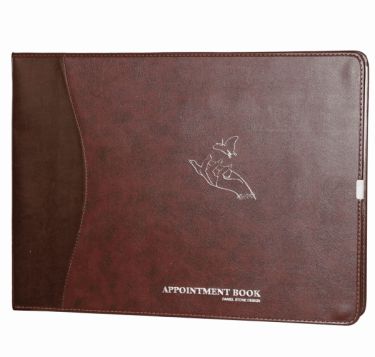 Brown Lether Appointment Book 8 Columns