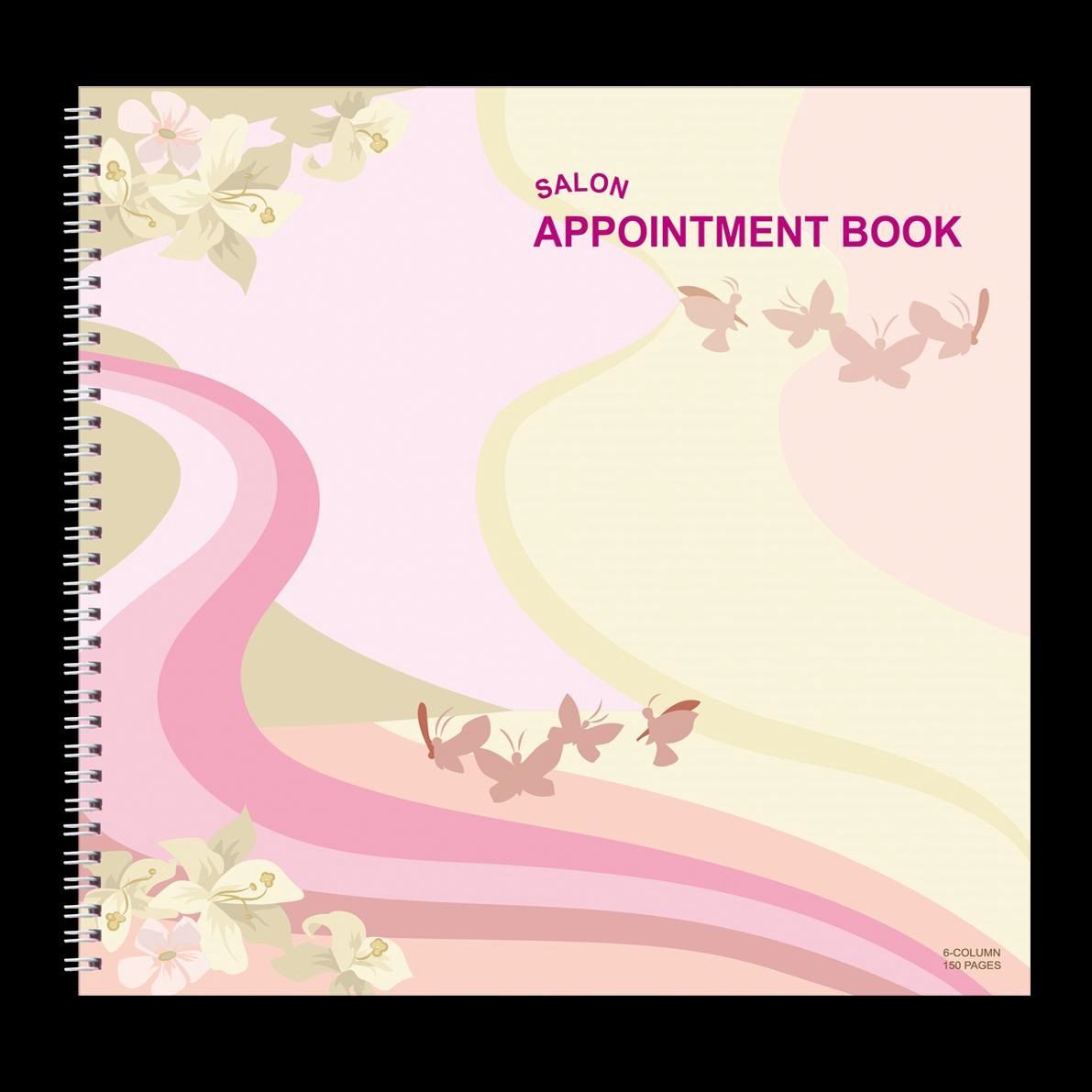 Butterfly Appointment Book 6 Columns