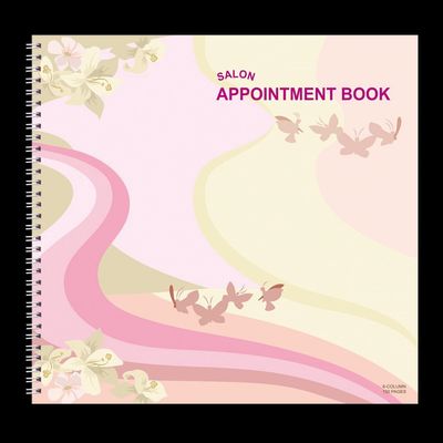 Butterfly Appointment Book 6 Columns