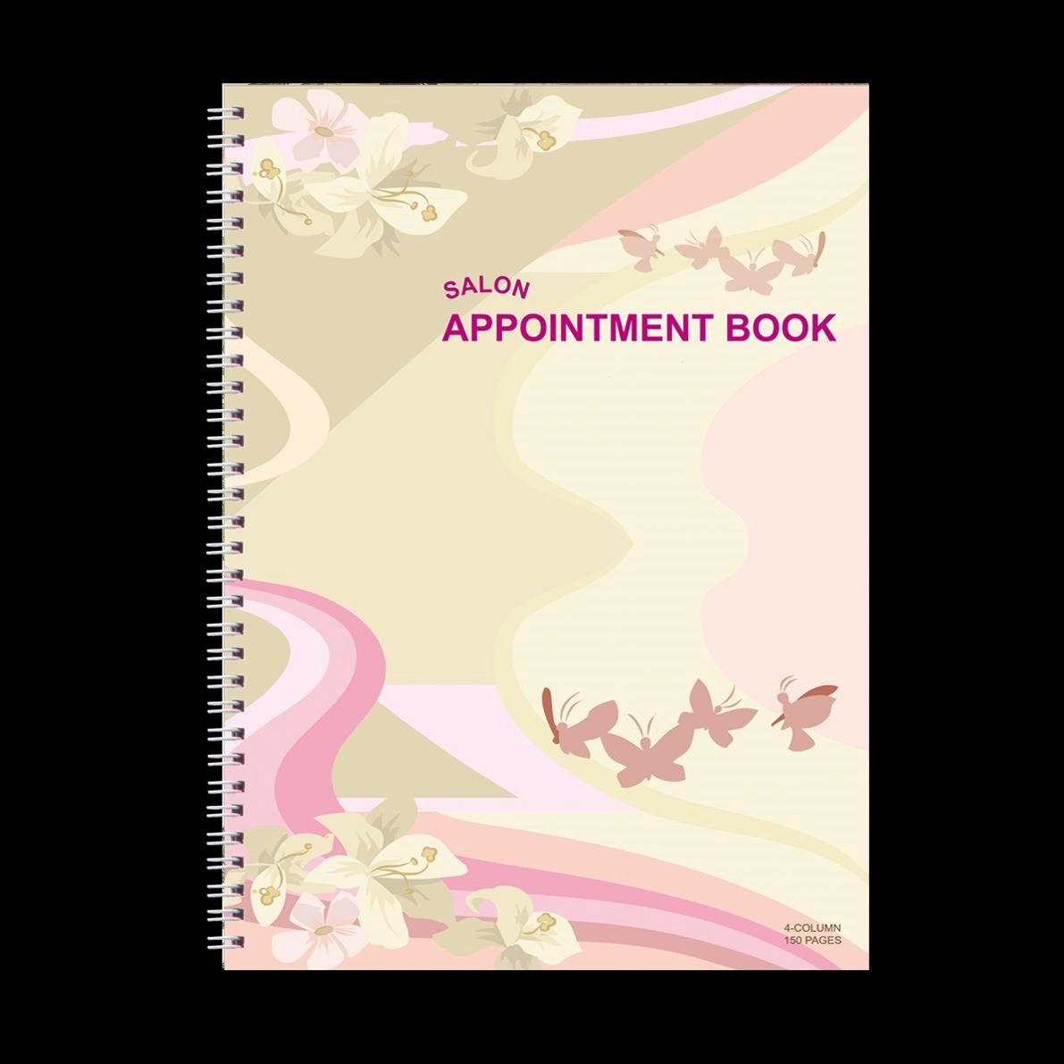 Butterfly Appointment Book 4 Columns