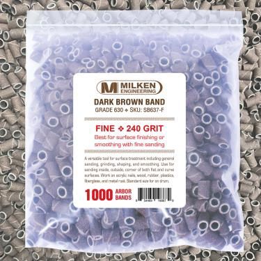 Milken Brown Sanding Band Fine 240 Grit (1000pcs)