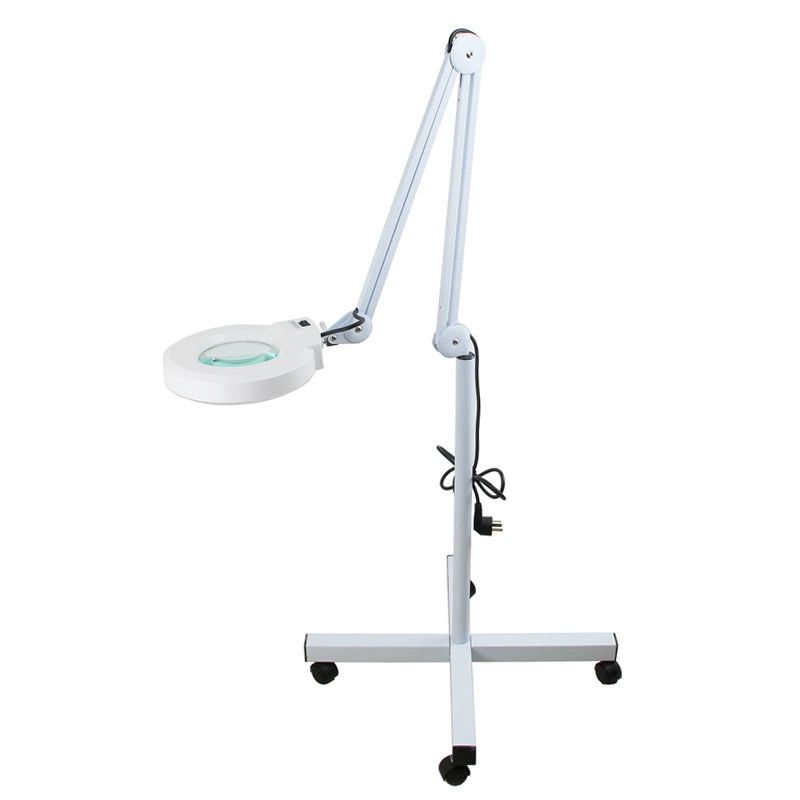 LED Magnifying Floor Lamp - White