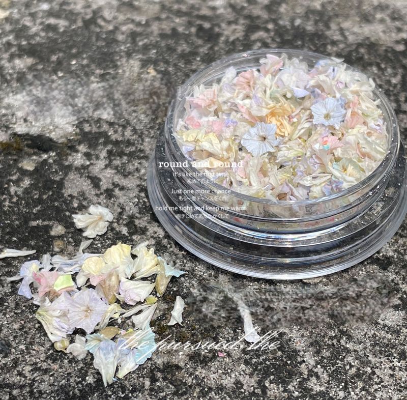 Dried Flowers Nail Art 03