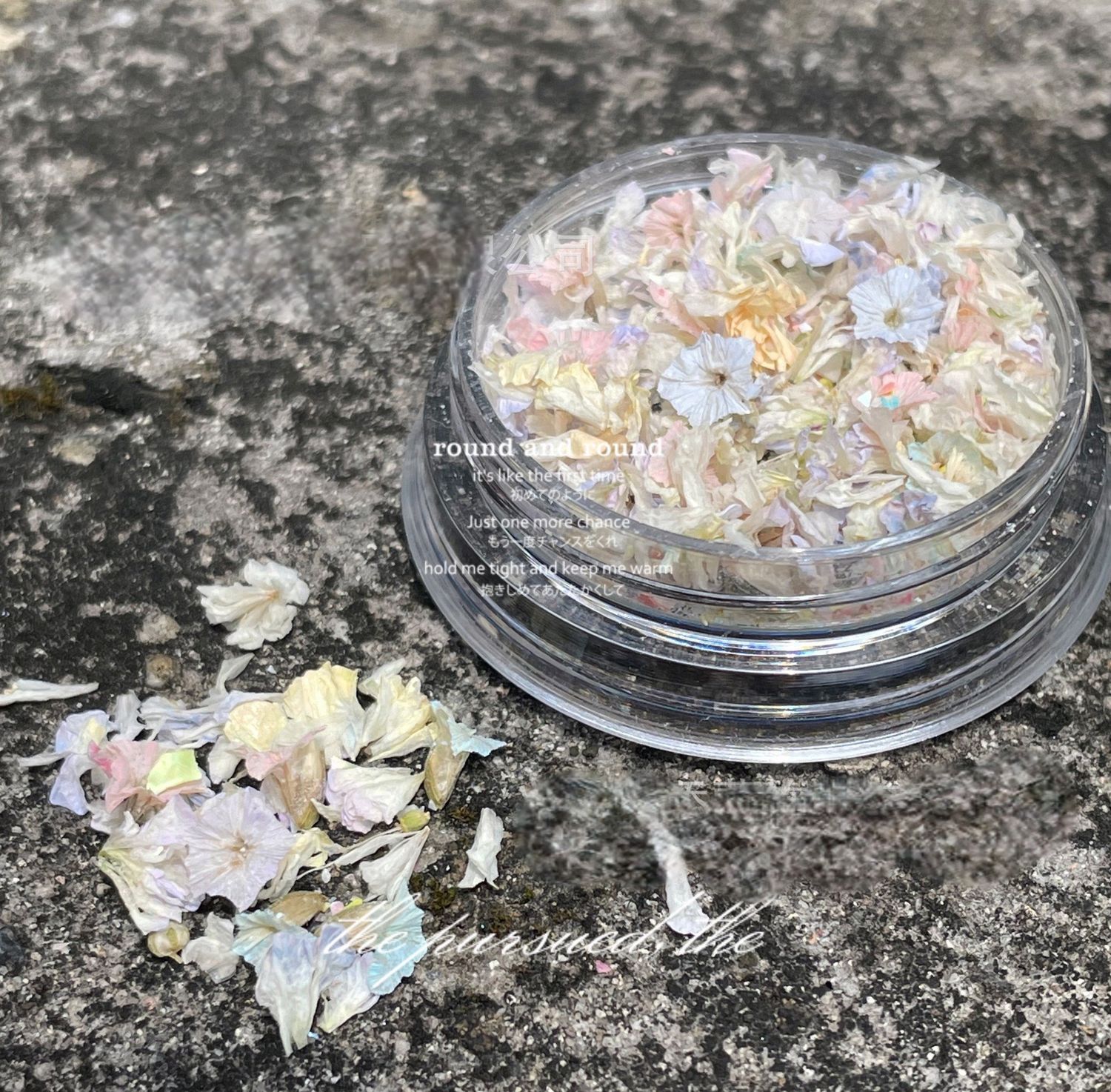 Dried Flowers Nail Art 03, Name: A