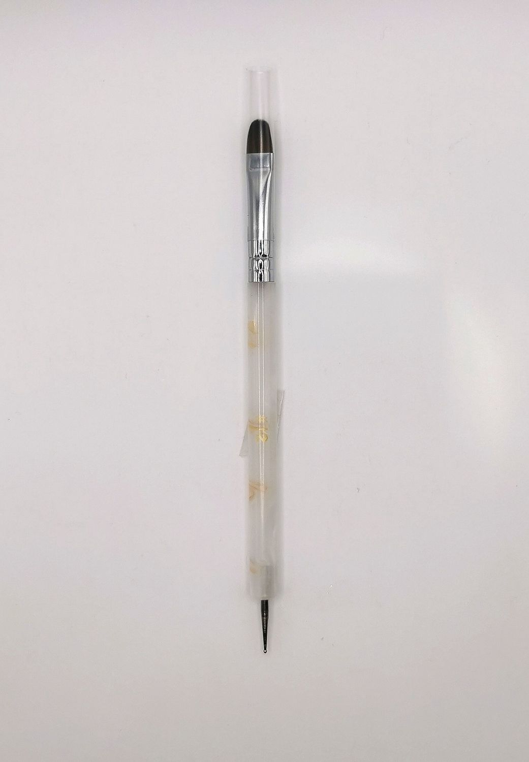 Double-Ended Nail Brush with Dotting Pen, Size: #12