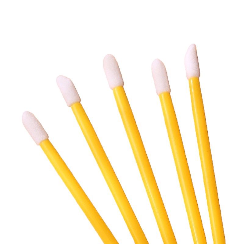 Eyelash Extension Flocked Brushes - Yellow (50pcs)