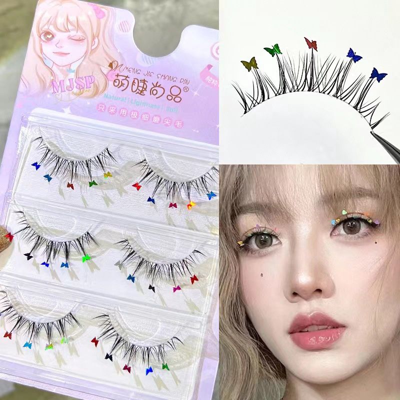 MJSP  False Eyelashes Butterfly M08