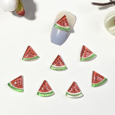 Fruit Nail Charms (5pcs) - Watermelon Pieces