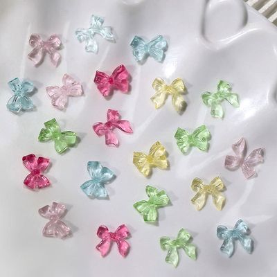 Crystal Bowtie Nail Charm (5pcs)