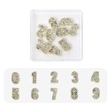 Number Shape Nail Charms (10pcs)