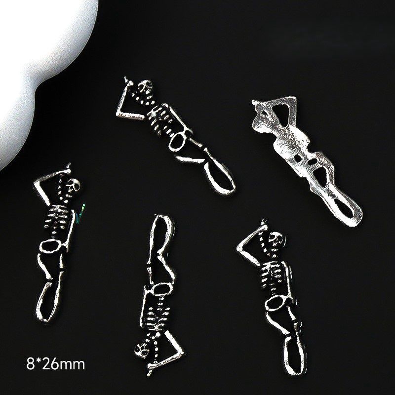 Halloween Nail Charm (2pcs) - Skeleton