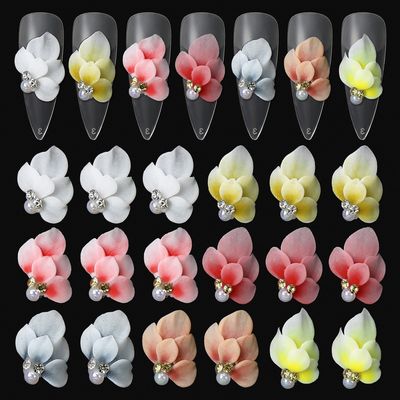 3D Acrylic Carved Flower Charm